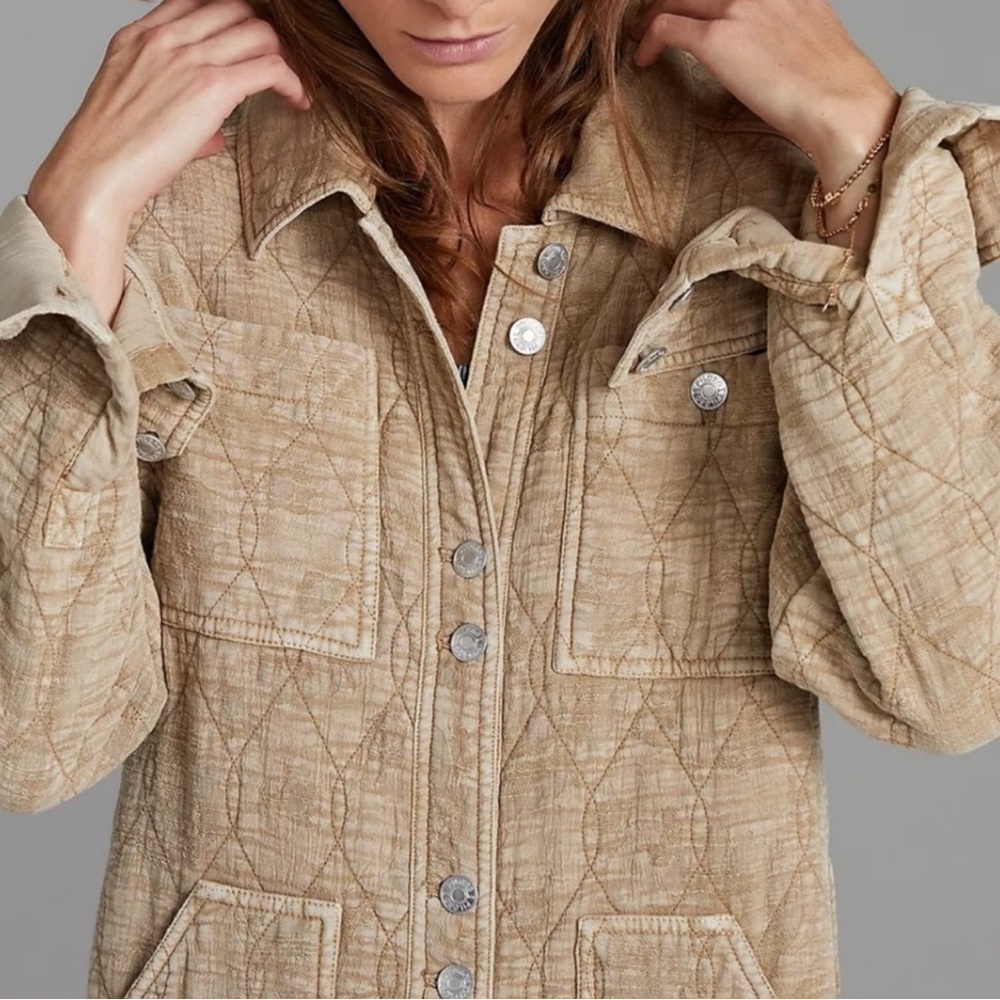 Pilcro Anthropologie | The Fielder Quilted Shirt Jacket - Picture 2 of 10